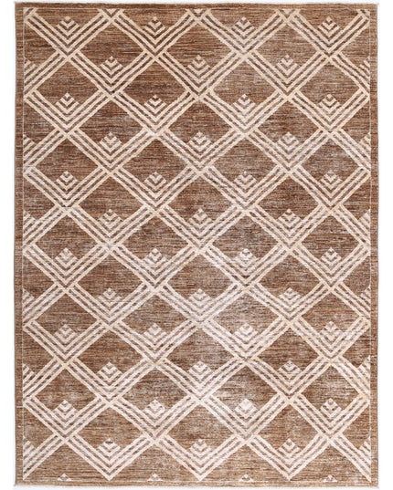 Modcar 6' 0" X 8' 2" Hand Knotted Wool Rug 6' 0" X 8' 2" (183 X 249) / Beige / Wool