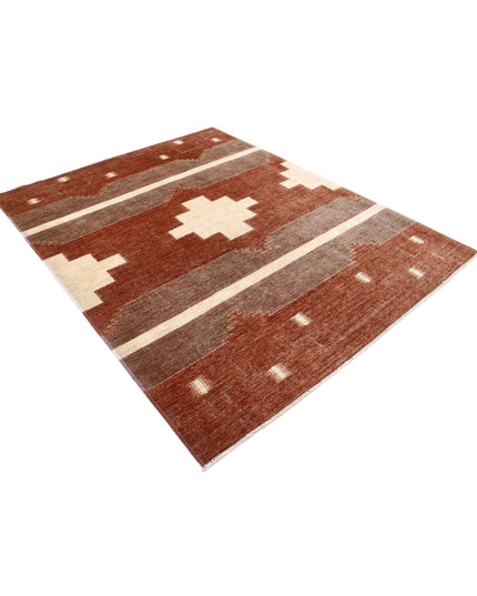 Modcar 6' 2" X 7' 9" Hand Knotted Wool Rug 6' 2" X 7' 9" (188 X 236) / Beige / Wool