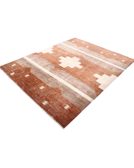 Modcar 6' 2" X 7' 9" Hand Knotted Wool Rug 6' 2" X 7' 9" (188 X 236) / Beige / Wool