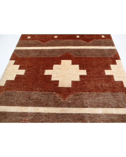 Modcar 6' 2" X 7' 9" Hand Knotted Wool Rug 6' 2" X 7' 9" (188 X 236) / Beige / Wool