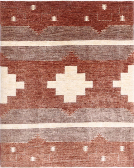 Modcar 6' 2" X 7' 9" Hand Knotted Wool Rug 6' 2" X 7' 9" (188 X 236) / Beige / Wool