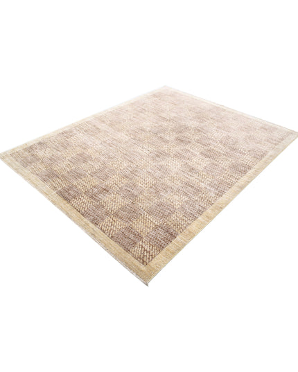Modcar 5' 10" X 7' 4" Hand Knotted Wool Rug 5' 10" X 7' 4" (178 X 223) / Beige / Wool