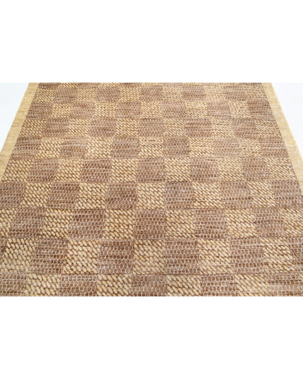 Modcar 5' 10" X 7' 4" Hand Knotted Wool Rug 5' 10" X 7' 4" (178 X 223) / Beige / Wool