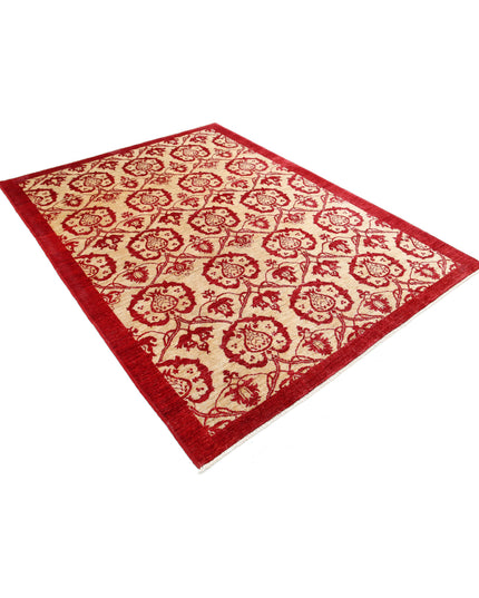 Modcar 5' 10" X 7' 9" Hand Knotted Wool Rug 5' 10" X 7' 9" (178 X 236) / Beige / Wool