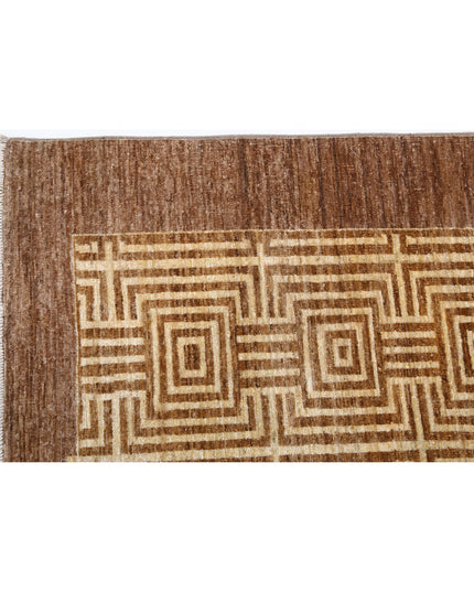 Modcar 5' 5" X 8' 7" Hand Knotted Wool Rug 5' 5" X 8' 7" (165 X 262) / Beige / Wool