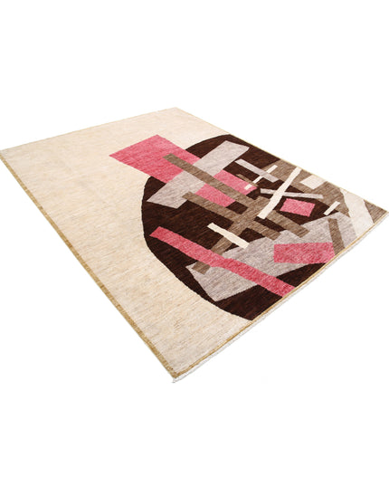 Modcar 6' 4" X 8' 0" Hand Knotted Wool Rug 6' 4" X 8' 0" (193 X 244) / Multi / Wool