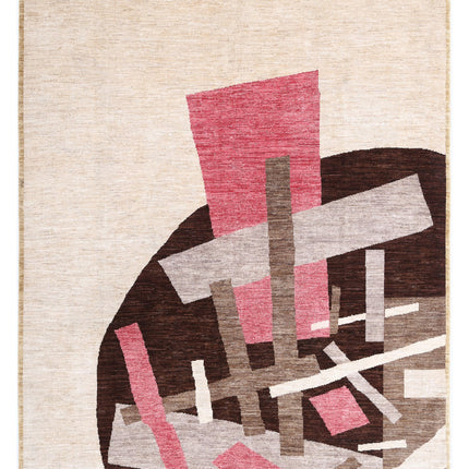 Modcar 6' 4" X 8' 0" Hand Knotted Wool Rug 6' 4" X 8' 0" (193 X 244) / Multi / Wool