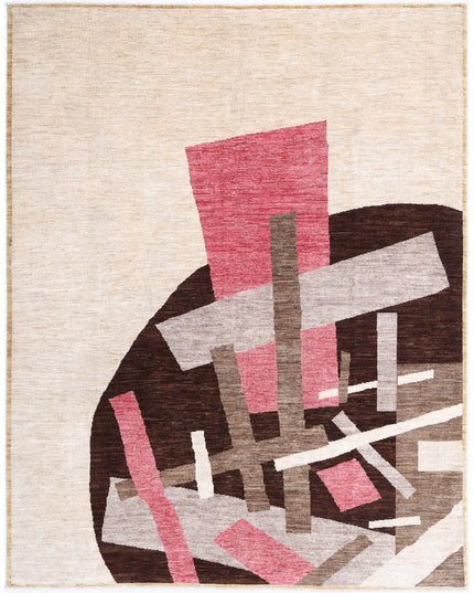 Modcar 6' 4" X 8' 0" Hand Knotted Wool Rug 6' 4" X 8' 0" (193 X 244) / Multi / Wool