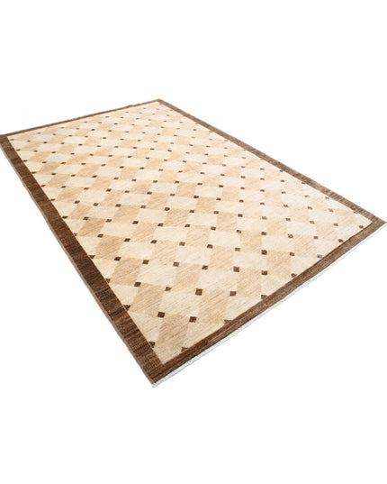 Modcar 6' 0" X 8' 11" Hand Knotted Wool Rug 6' 0" X 8' 11" (183 X 272) / Beige / Wool