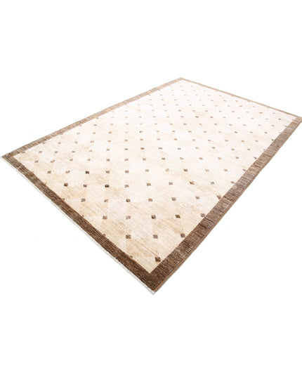 Modcar 6' 0" X 8' 11" Hand Knotted Wool Rug 6' 0" X 8' 11" (183 X 272) / Beige / Wool
