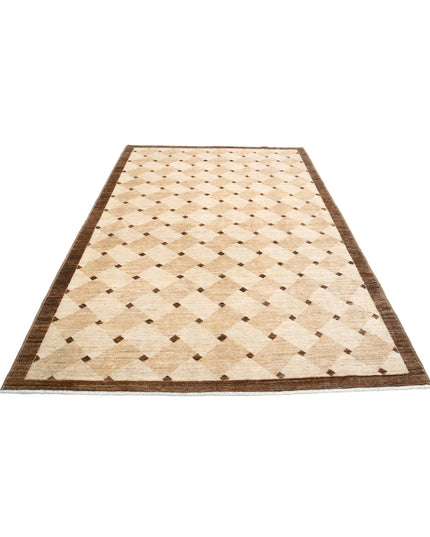 Modcar 6' 0" X 8' 11" Hand Knotted Wool Rug 6' 0" X 8' 11" (183 X 272) / Beige / Wool