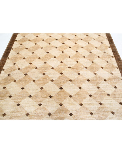 Modcar 6' 0" X 8' 11" Hand Knotted Wool Rug 6' 0" X 8' 11" (183 X 272) / Beige / Wool