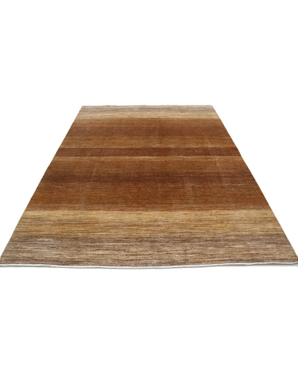 Modcar 6' 6" X 8' 9" Hand Knotted Wool Rug 6' 6" X 8' 9" (198 X 267) / Beige / Wool