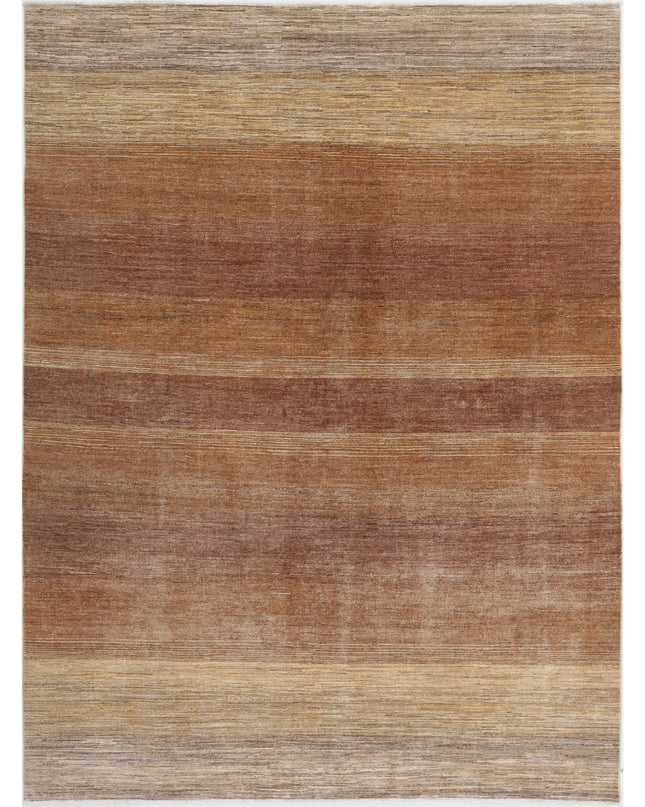 Modcar 6' 6" X 8' 9" Hand Knotted Wool Rug 6' 6" X 8' 9" (198 X 267) / Beige / Wool