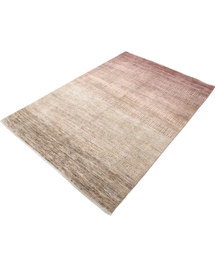 Modcar 4' 5" X 6' 6" Hand Knotted Wool Rug 4' 5" X 6' 6" (135 X 198) / Beige / Wool