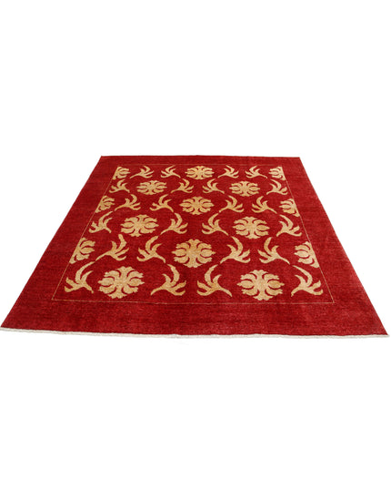 Modcar 6' 7" X 6' 10" Hand Knotted Wool Rug 6' 7" X 6' 10" (201 X 208) / Beige / Wool