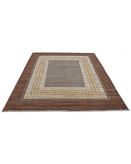 Modcar 6' 4" X 7' 11" Hand Knotted Wool Rug 6' 4" X 7' 11" (193 X 241) / Multi / Wool