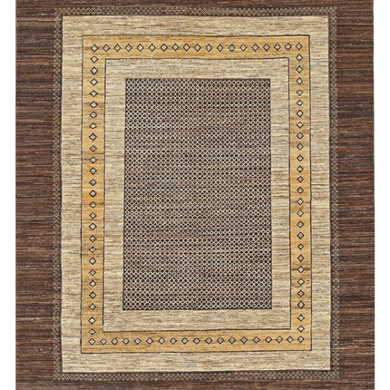 Modcar 6' 4" X 7' 11" Hand Knotted Wool Rug 6' 4" X 7' 11" (193 X 241) / Multi / Wool