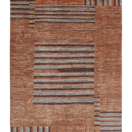 Modcar 6' 9" X 9' 6" Hand Knotted Wool Rug 6' 9" X 9' 6" (206 X 290) / Beige / Wool