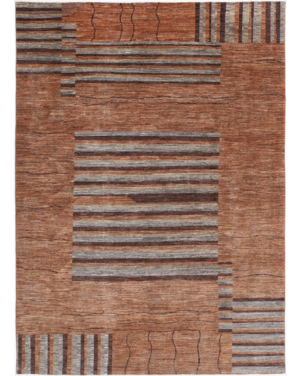 Modcar 6' 9" X 9' 6" Hand Knotted Wool Rug 6' 9" X 9' 6" (206 X 290) / Beige / Wool