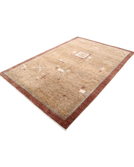 Modcar 5' 11" X 8' 9" Hand Knotted Wool Rug 5' 11" X 8' 9" (180 X 267) / Beige / Wool