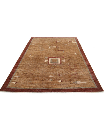 Modcar 5' 11" X 8' 9" Hand Knotted Wool Rug 5' 11" X 8' 9" (180 X 267) / Beige / Wool
