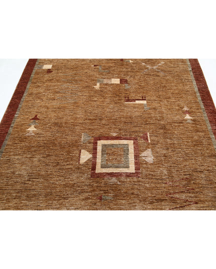 Modcar 5' 11" X 8' 9" Hand Knotted Wool Rug 5' 11" X 8' 9" (180 X 267) / Beige / Wool