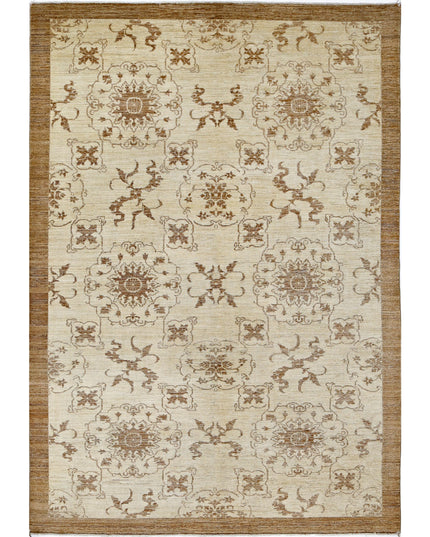 Modcar 6' 3" X 9' 1" Hand Knotted Wool Rug 6' 3" X 9' 1" (191 X 277) / Beige / Wool