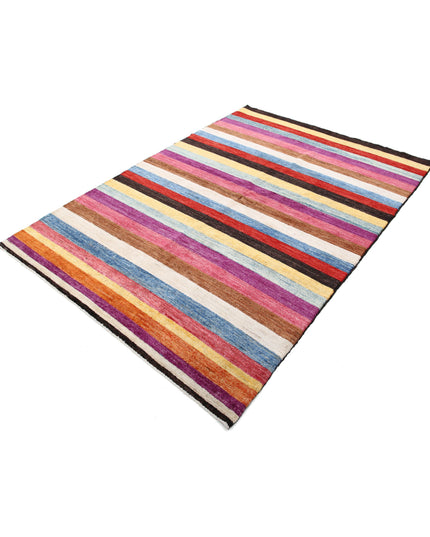 Modcar 5' 1" X 7' 3" Hand Knotted Wool Rug 5' 1" X 7' 3" (155 X 221) / Beige / Wool