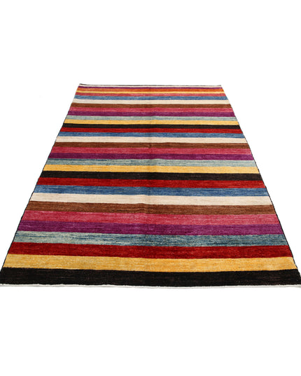 Modcar 5' 1" X 7' 3" Hand Knotted Wool Rug 5' 1" X 7' 3" (155 X 221) / Beige / Wool