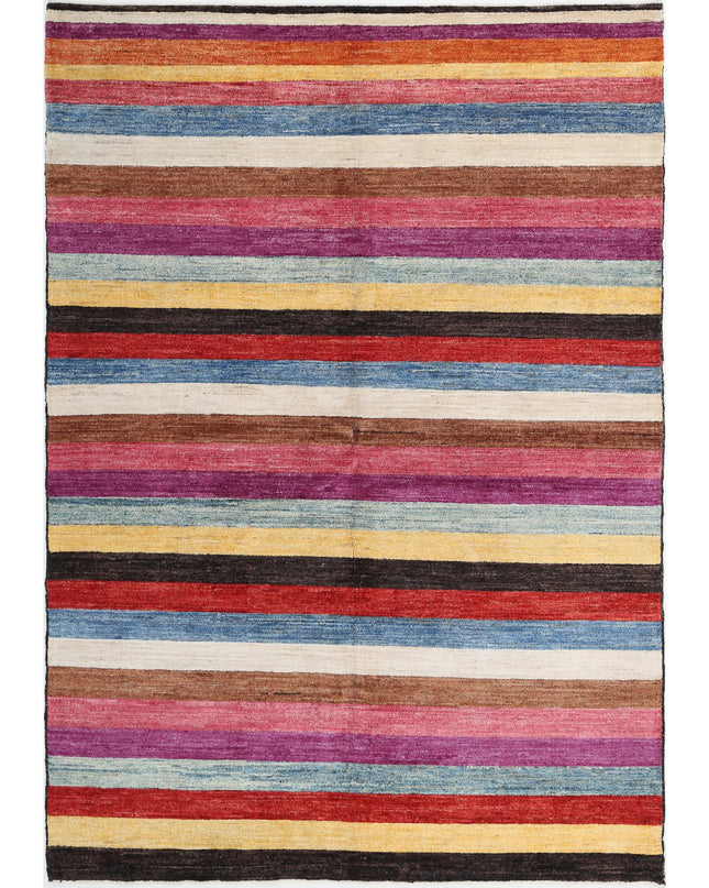 Modcar 5' 1" X 7' 3" Hand Knotted Wool Rug 5' 1" X 7' 3" (155 X 221) / Beige / Wool