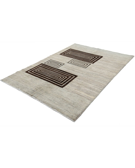 Modcar 5' 6" X 7' 9" Hand Knotted Wool Rug 5' 6" X 7' 9" (168 X 236) / Multi / Wool