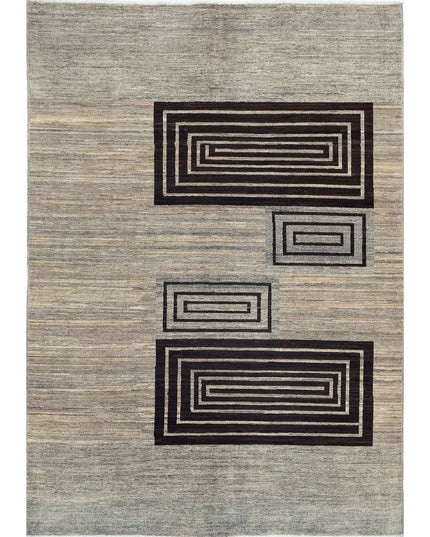 Modcar 5' 6" X 7' 9" Hand Knotted Wool Rug 5' 6" X 7' 9" (168 X 236) / Multi / Wool