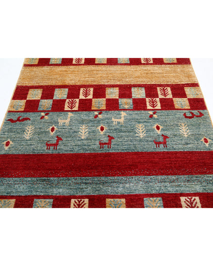 Modcar 4' 10" X 6' 4" Hand Knotted Wool Rug 4' 10" X 6' 4" (147 X 193) / Multi / Wool