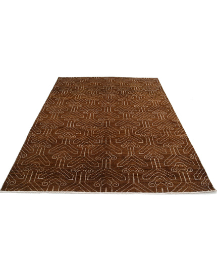 Modcar 6' 3" X 7' 9" Hand Knotted Wool Rug 6' 3" X 7' 9" (191 X 236) / Multi / Wool