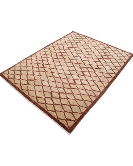 Modcar 4' 9" X 6' 2" Hand Knotted Wool Rug 4' 9" X 6' 2" (145 X 188) / Multi / Wool