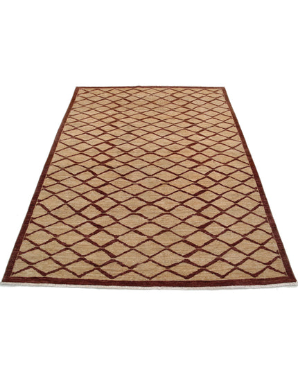 Modcar 4' 9" X 6' 2" Hand Knotted Wool Rug 4' 9" X 6' 2" (145 X 188) / Multi / Wool