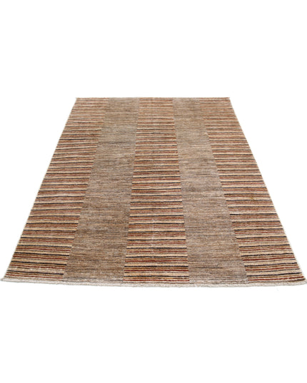 Modcar 4' 9" X 6' 5" Hand Knotted Wool Rug 4' 9" X 6' 5" (145 X 196) / Multi / Wool