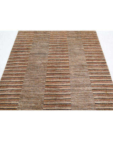 Modcar 4' 9" X 6' 5" Hand Knotted Wool Rug 4' 9" X 6' 5" (145 X 196) / Multi / Wool