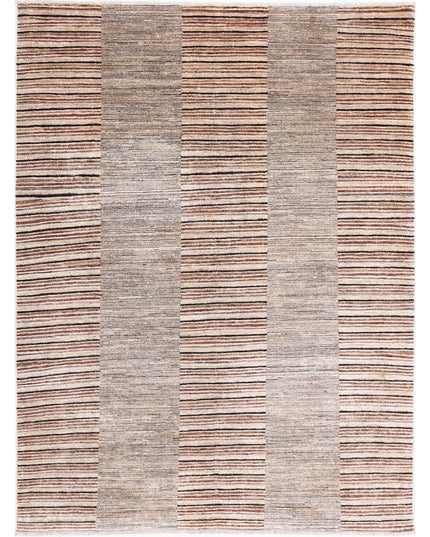 Modcar 4' 9" X 6' 5" Hand Knotted Wool Rug 4' 9" X 6' 5" (145 X 196) / Multi / Wool