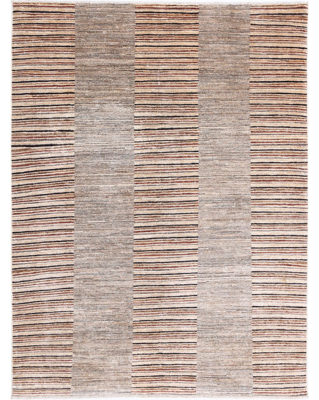 Modcar 4' 9" X 6' 5" Hand Knotted Wool Rug 4' 9" X 6' 5" (145 X 196) / Multi / Wool