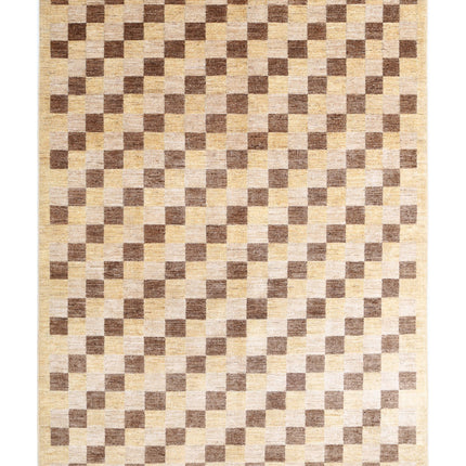 Modcar 6' 9" X 9' 7" Hand Knotted Wool Rug 6' 9" X 9' 7" (206 X 292) / Beige / Wool