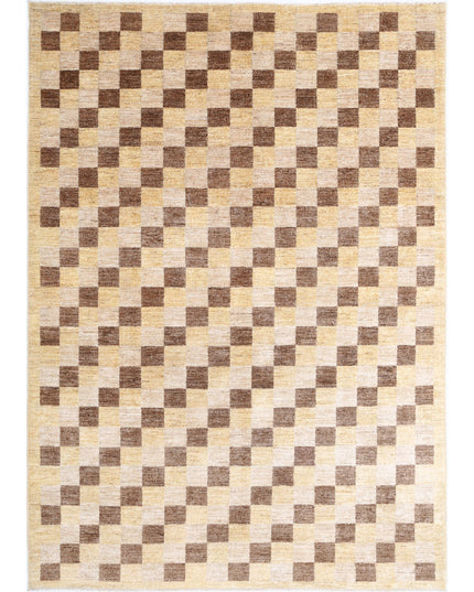 Modcar 6' 9" X 9' 7" Hand Knotted Wool Rug 6' 9" X 9' 7" (206 X 292) / Beige / Wool