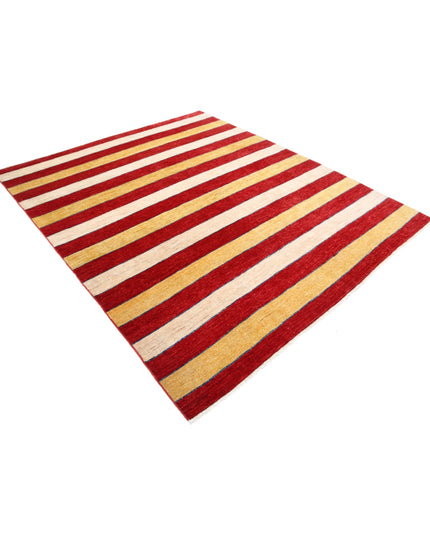 Modcar 6' 8" X 8' 1" Hand Knotted Wool Rug 6' 8" X 8' 1" (203 X 246) / Beige / Wool