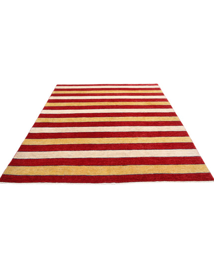 Modcar 6' 8" X 8' 1" Hand Knotted Wool Rug 6' 8" X 8' 1" (203 X 246) / Beige / Wool