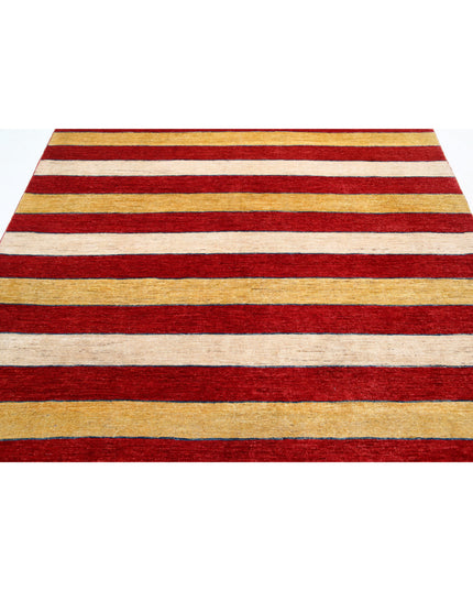 Modcar 6' 8" X 8' 1" Hand Knotted Wool Rug 6' 8" X 8' 1" (203 X 246) / Beige / Wool