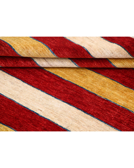 Modcar 6' 8" X 8' 1" Hand Knotted Wool Rug 6' 8" X 8' 1" (203 X 246) / Beige / Wool