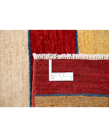 Modcar 6' 8" X 8' 1" Hand Knotted Wool Rug 6' 8" X 8' 1" (203 X 246) / Beige / Wool