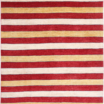 Modcar 6' 8" X 8' 1" Hand Knotted Wool Rug 6' 8" X 8' 1" (203 X 246) / Beige / Wool