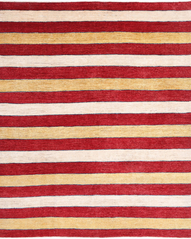 Modcar 6' 8" X 8' 1" Hand Knotted Wool Rug 6' 8" X 8' 1" (203 X 246) / Beige / Wool